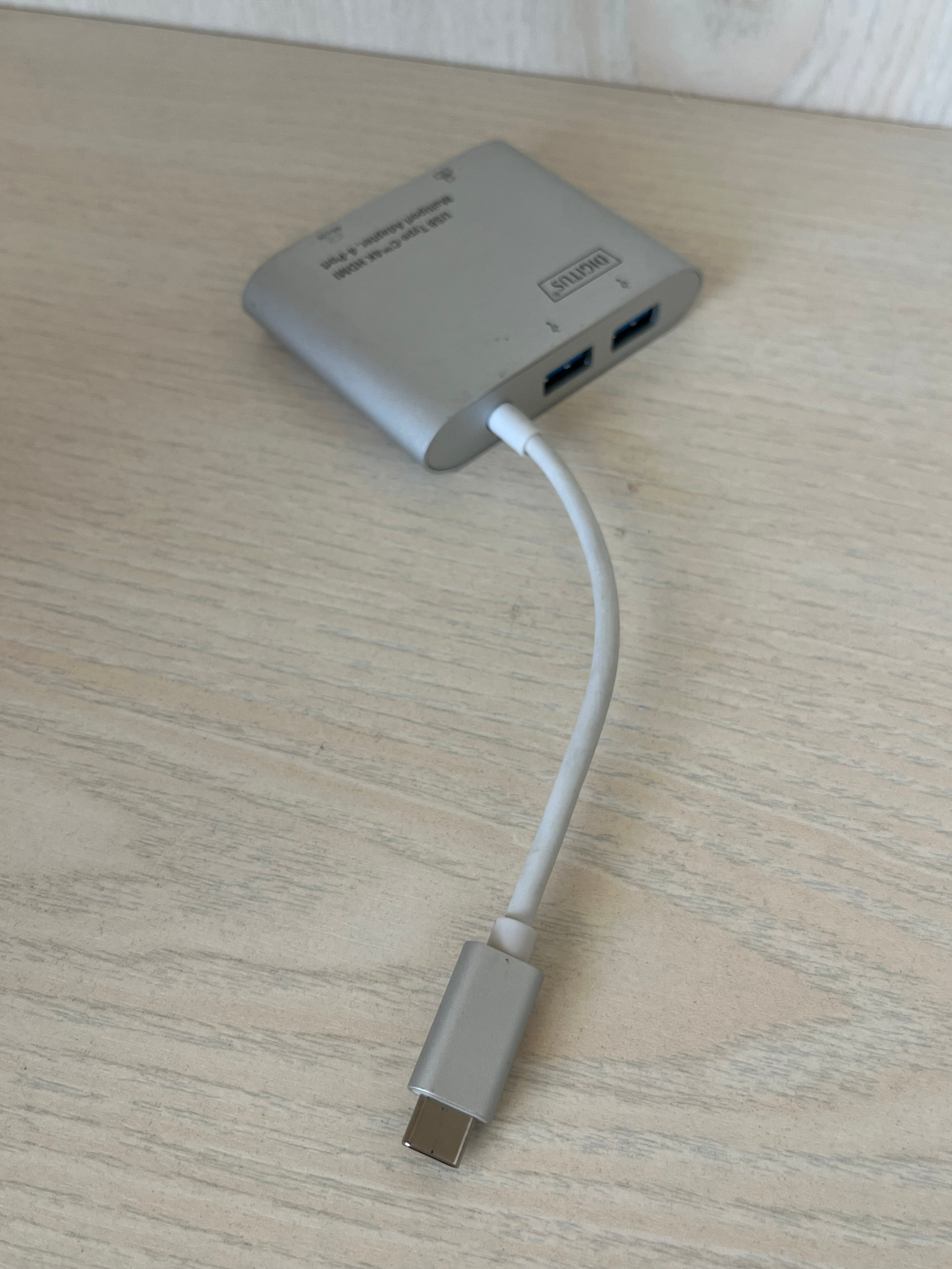 DIGITUS USB-C 4-Port Adapter | 4K HDMI, LAN, 2x USB-A | Silver | Good