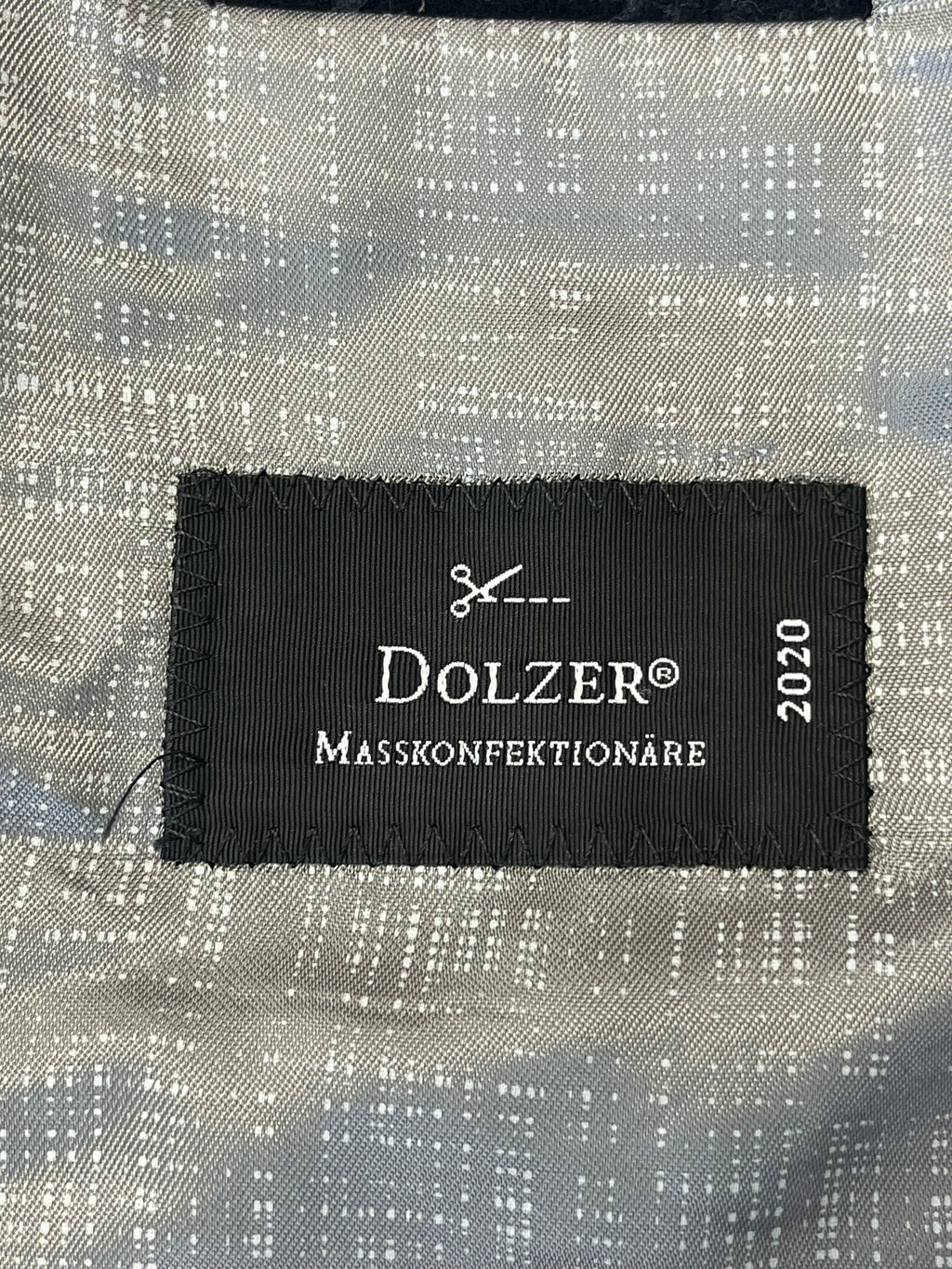 Dolzer Blazer Masskonfektionäre Dunkel Kariert Wolle Sehr Gut Standard