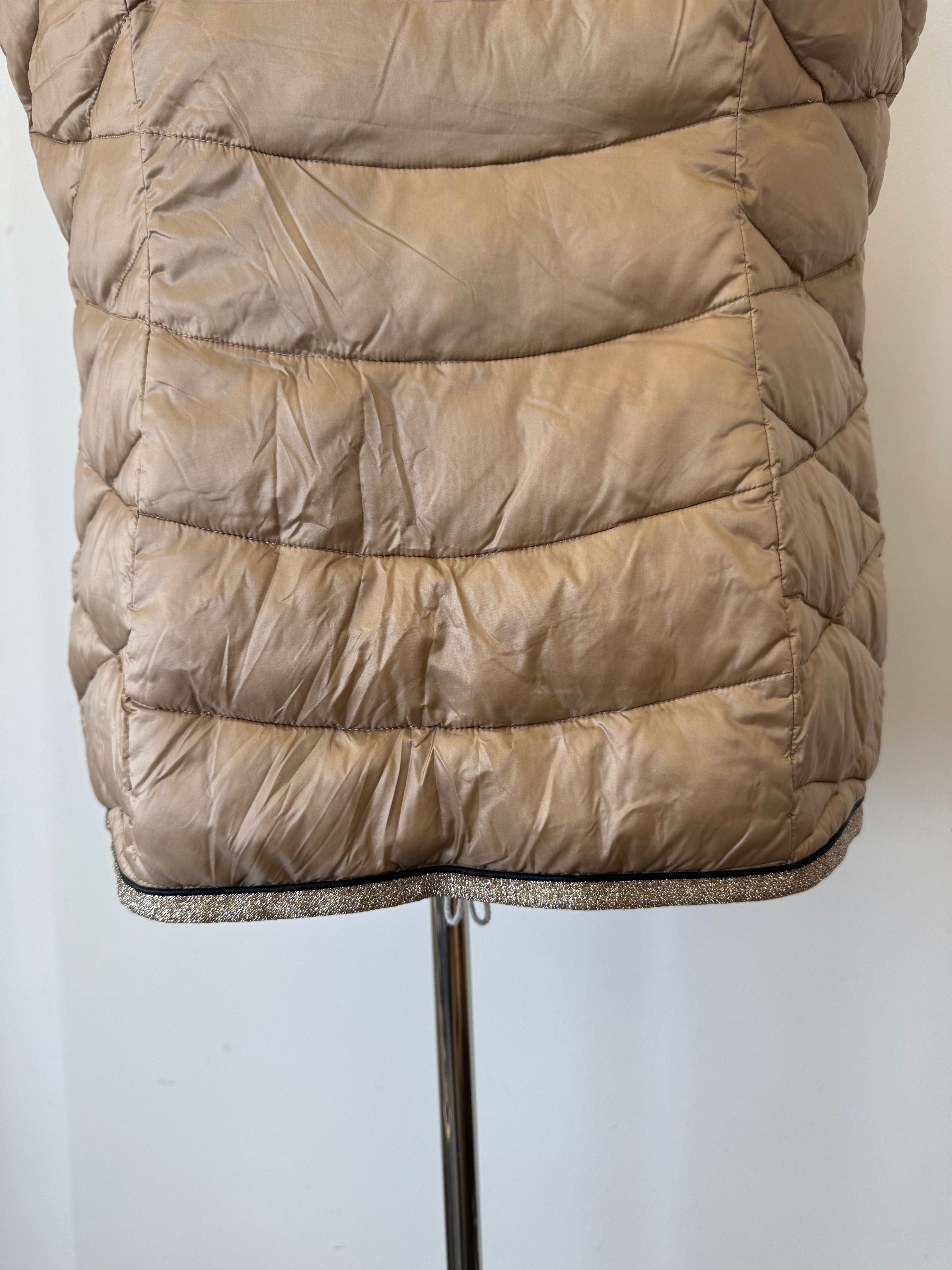 Gerry Weber Puffer Weste Champagne EU 44 Sehr Gut