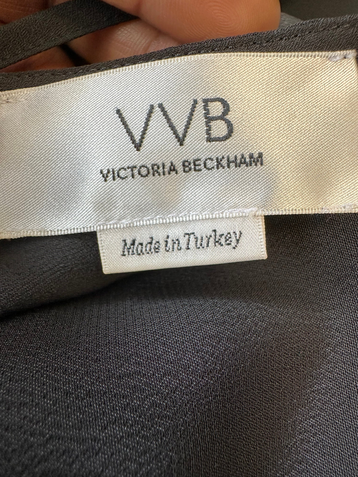 Victoria Beckham Ärmelloser Jumpsuit, Schwarz, Gr. UK 10, Sehr Gut