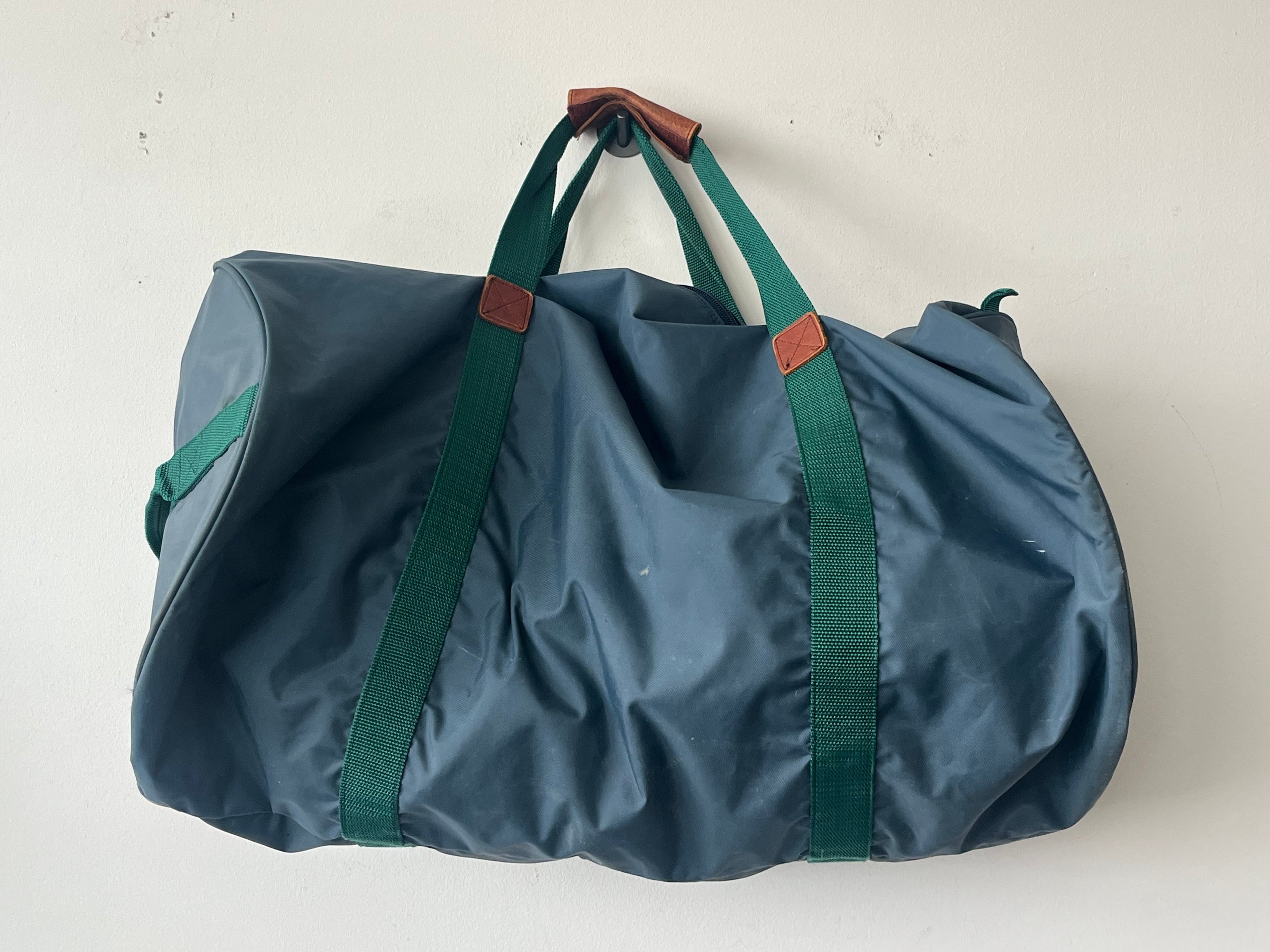 BREE Large Nylon Duffel Bag Petrol/Green, Good Condition, 70x63x25cm