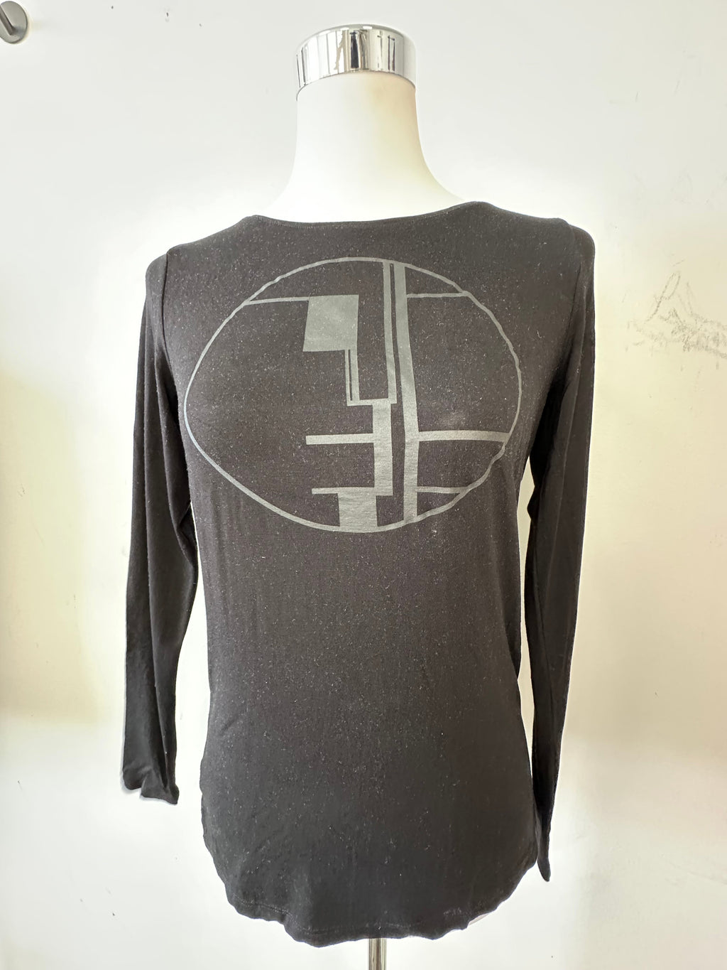Someday Bauhaus Spirit Logo Shirt, Schwarz, Größe 36, Gebraucht