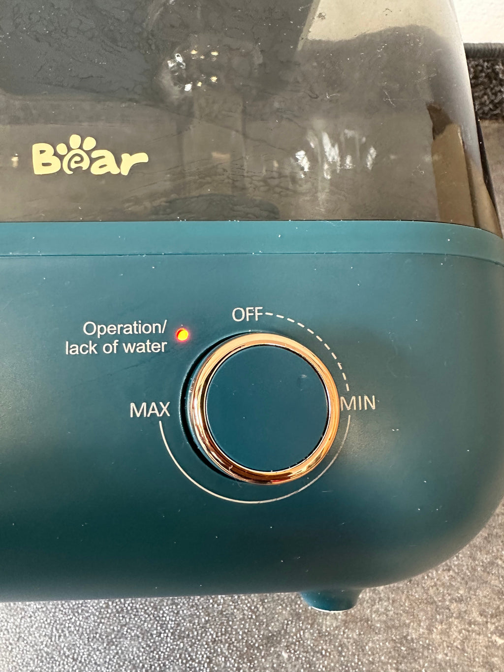 Bear 5L Ultraschall Luftbefeuchter, Cool-Mist, Top-Fill, Dunkelblau, Gut