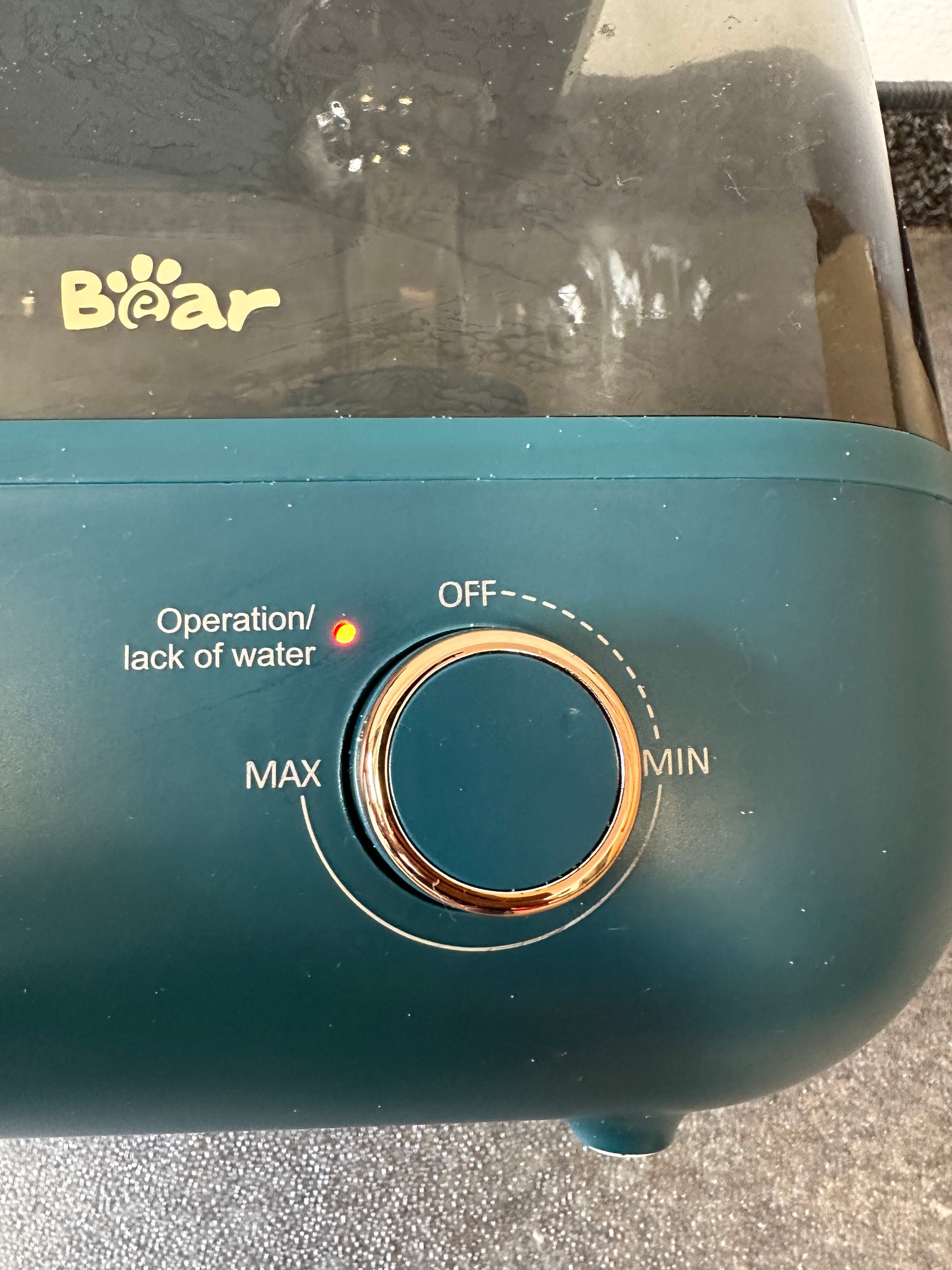 Bear 5L Ultraschall Luftbefeuchter, Cool-Mist, Top-Fill, Dunkelblau, Gut