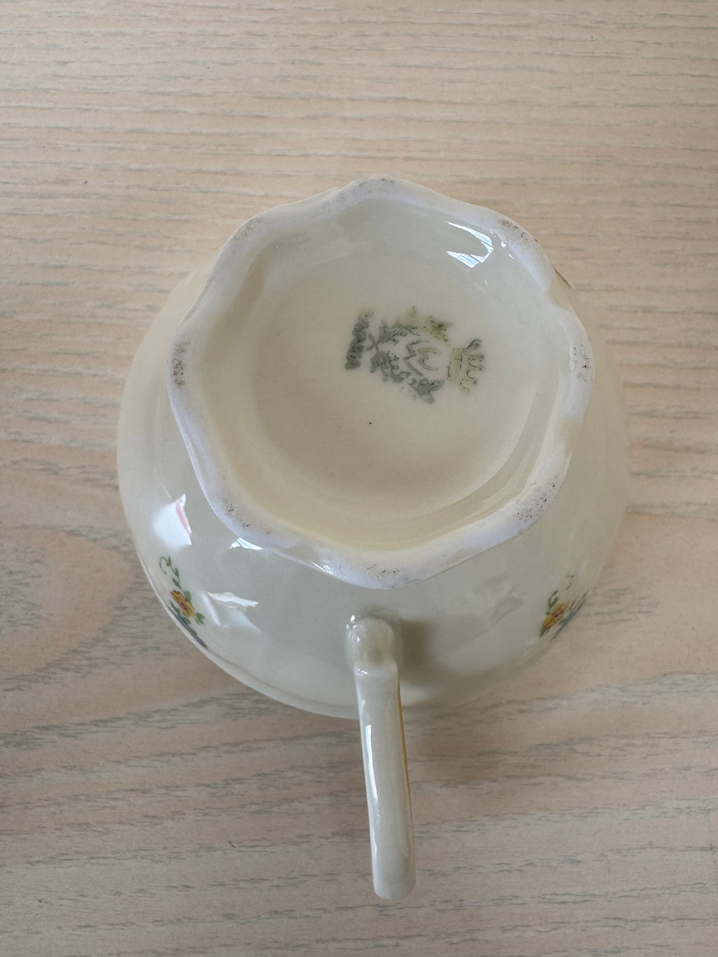 Homer Laughlin Eggshell Nautilus Demitasse Set, Porzellan, guter Zustand