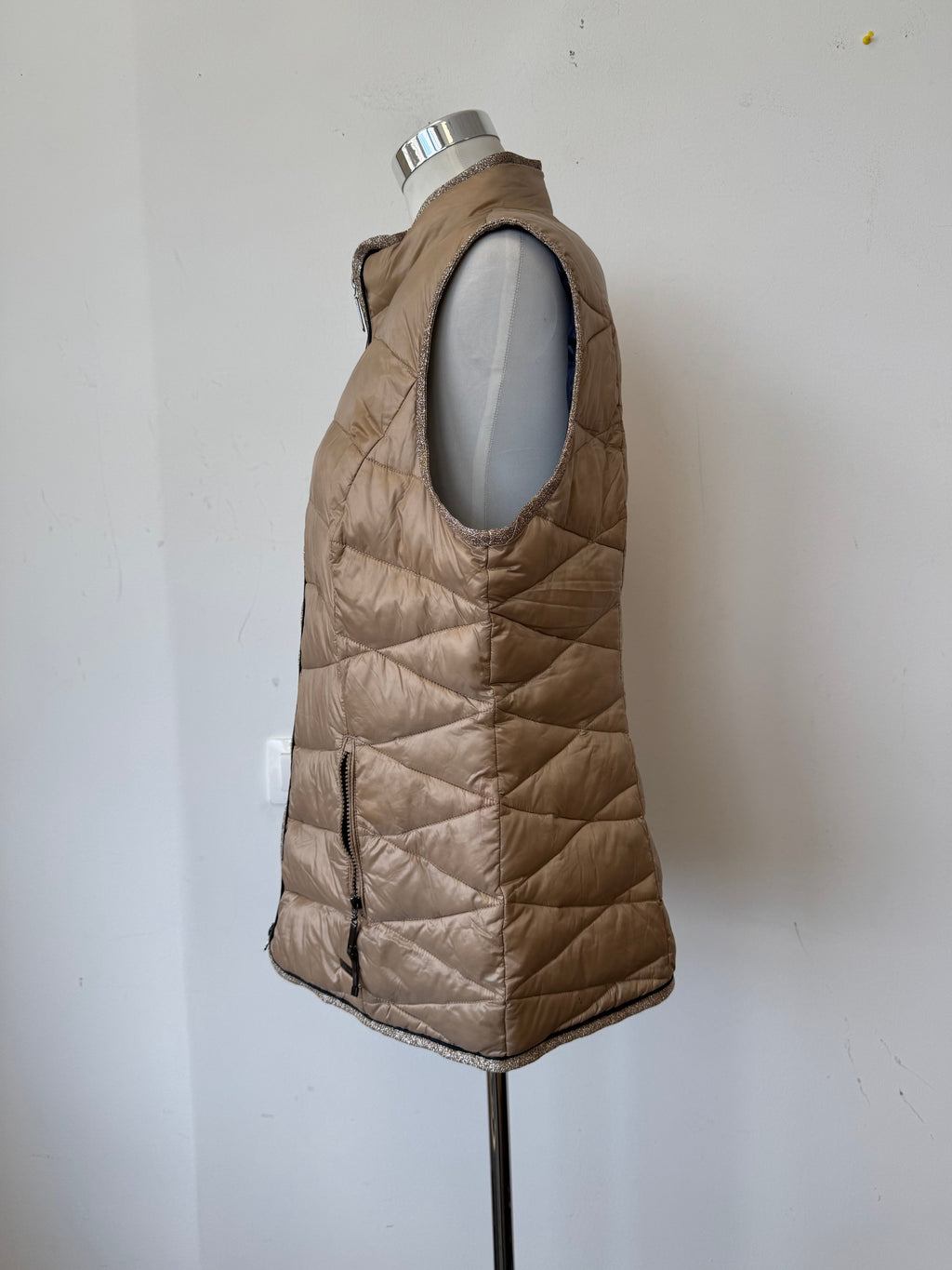 Gerry Weber Puffer Weste Champagne EU 44 Sehr Gut