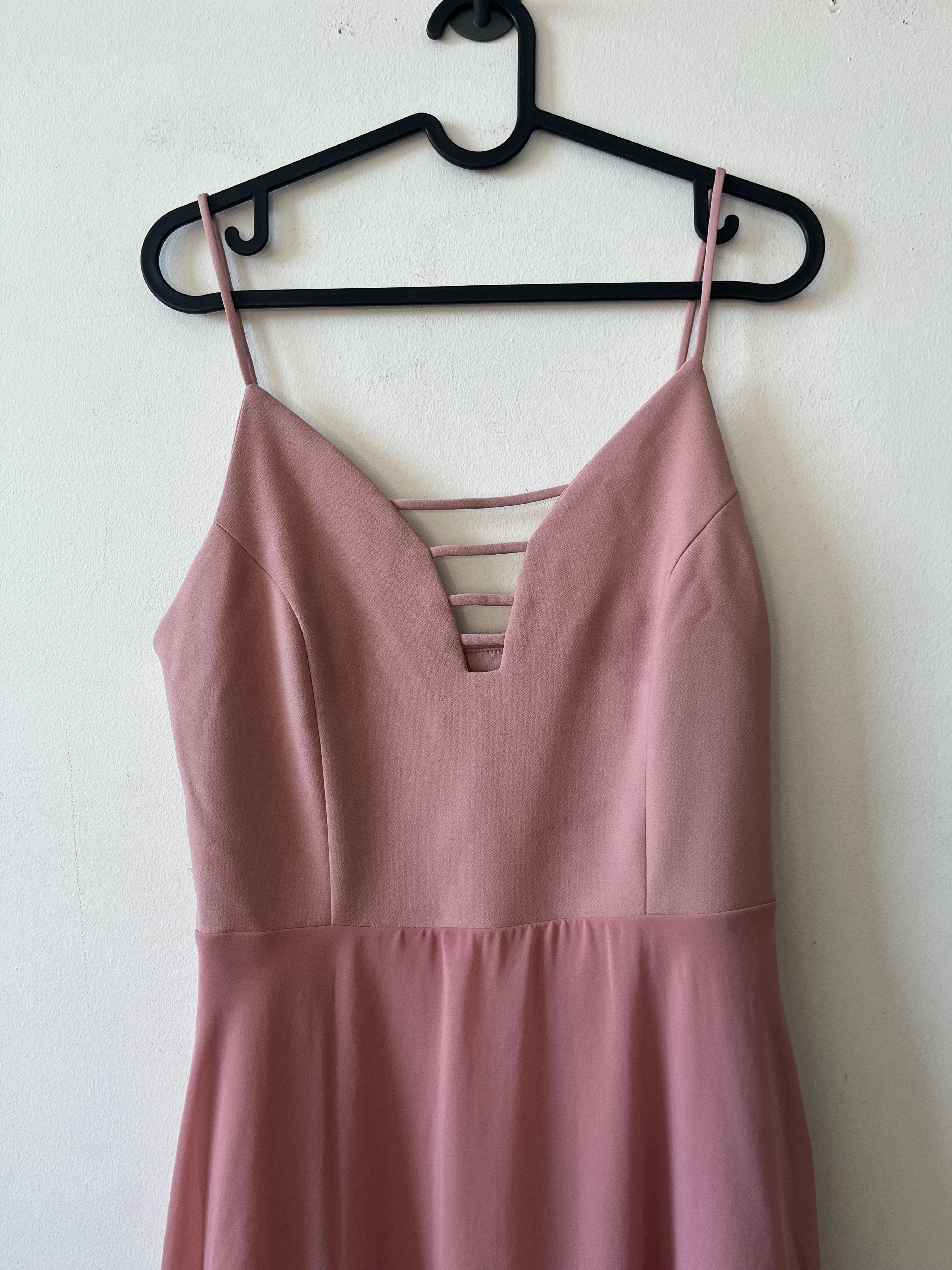 Trendyol Pink Midi Dress, Size 38, Very Good Condition