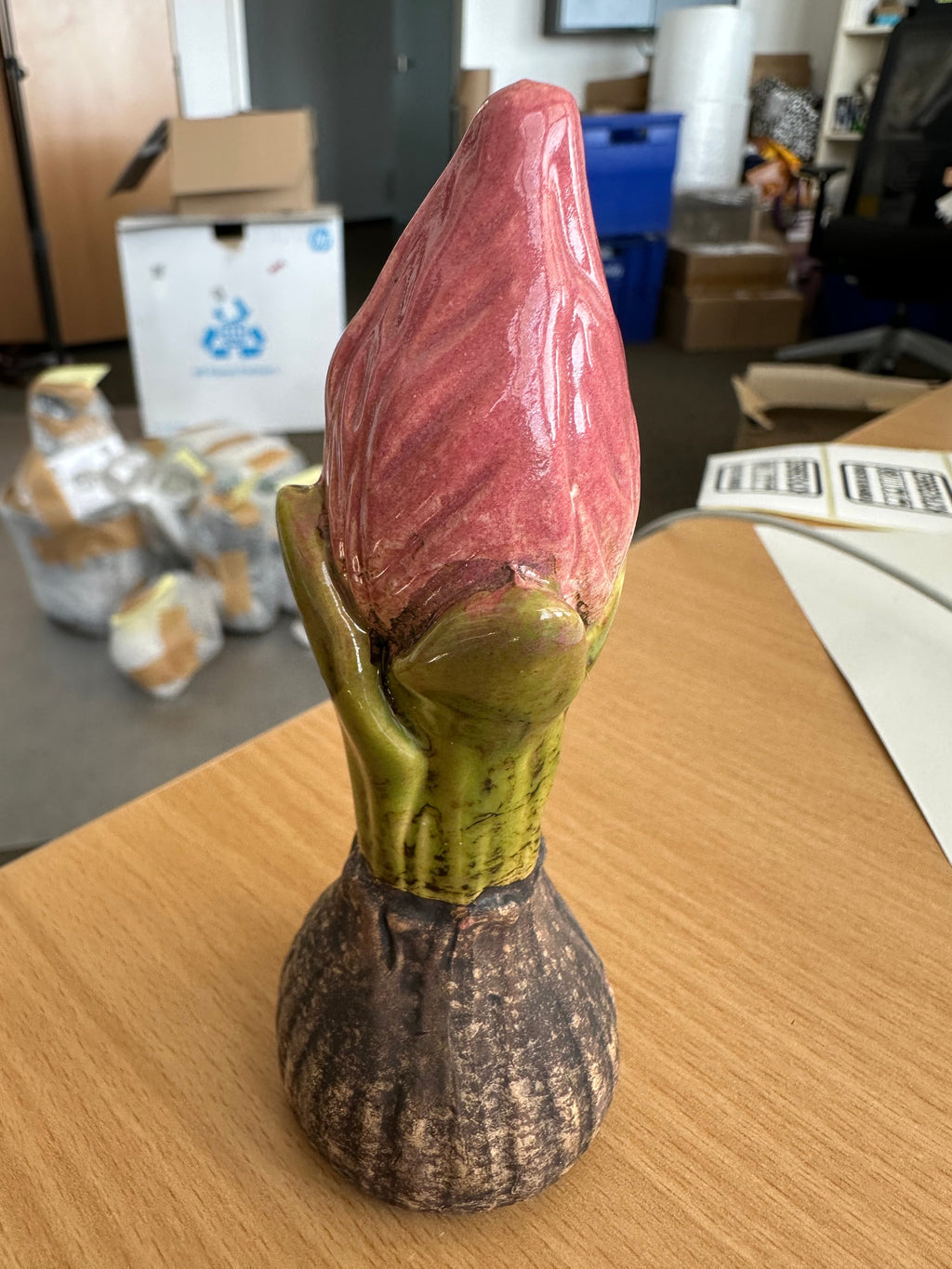 Vintage Ceramic Tulip Vase Candle Holder, Very Good Condition