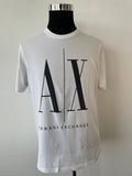 Armani Exchange Icon Period T-Shirt, Weiß, Größe L, Zustand Gut