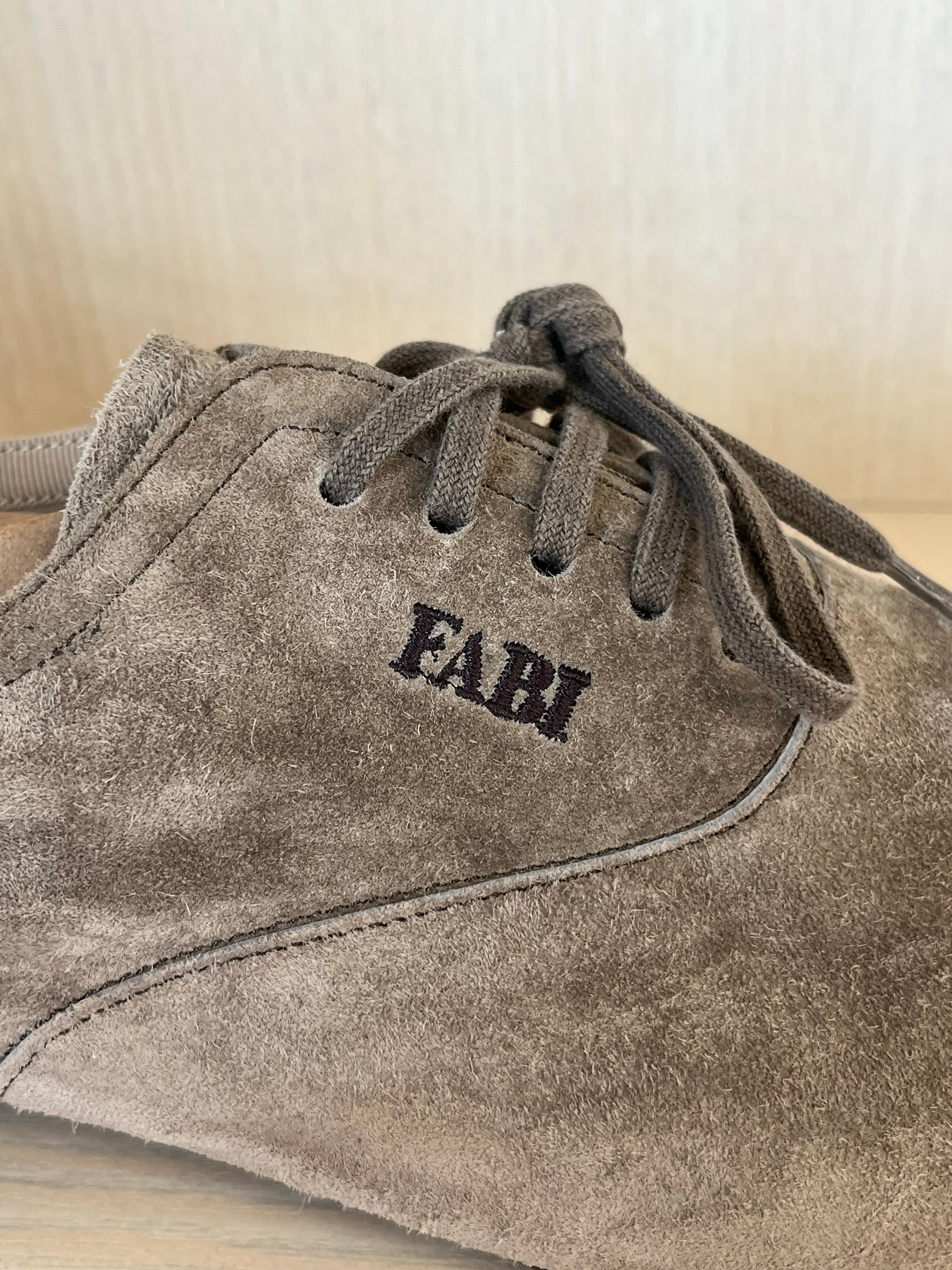 Fabi Herren Oxford Schuhe Wildleder Grau Größe 43 Sehr Gut