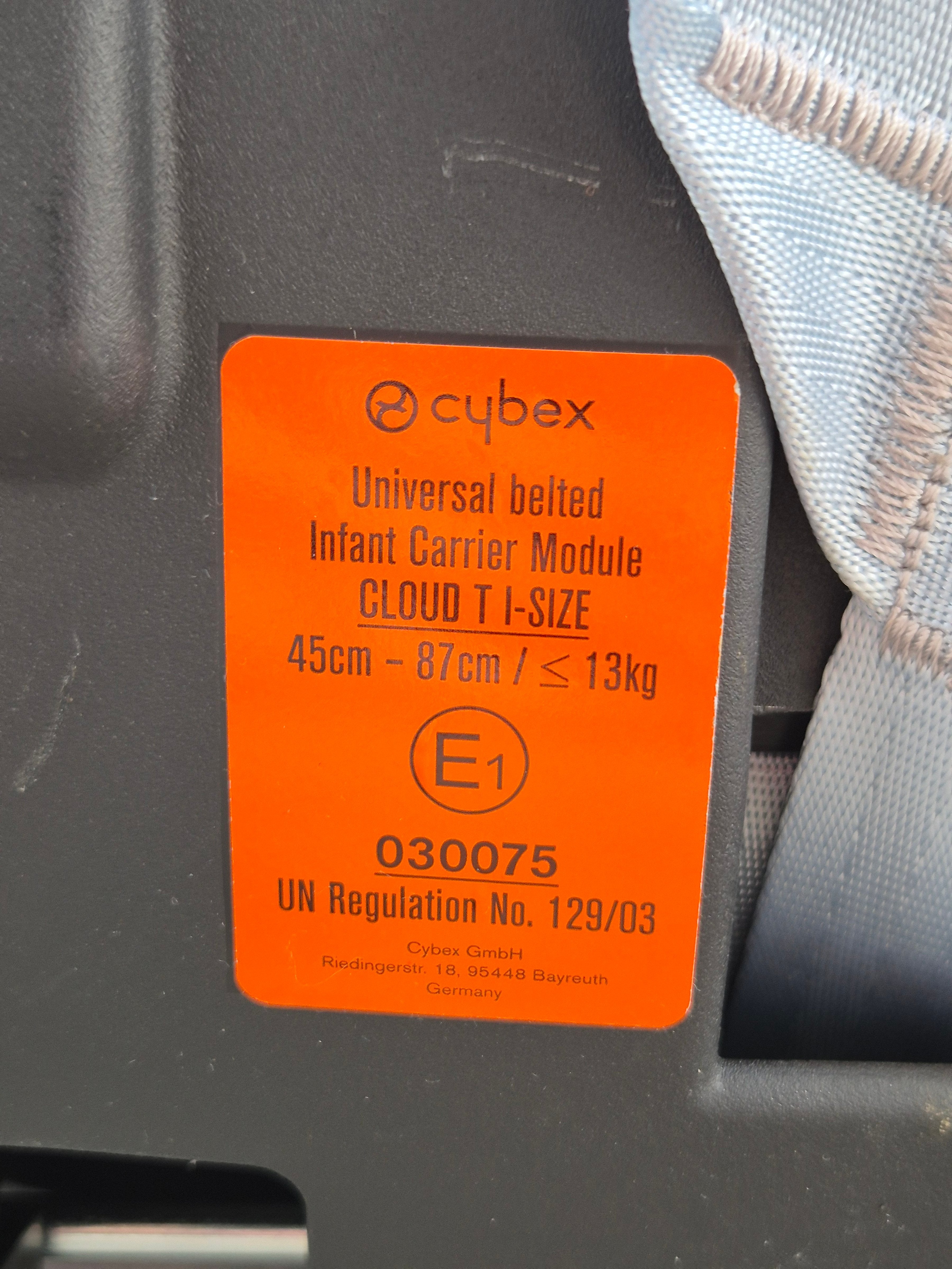 Cybex Kindersitz Cloud T i-Size, Schwarz, 45–87 cm, Sehr Gut