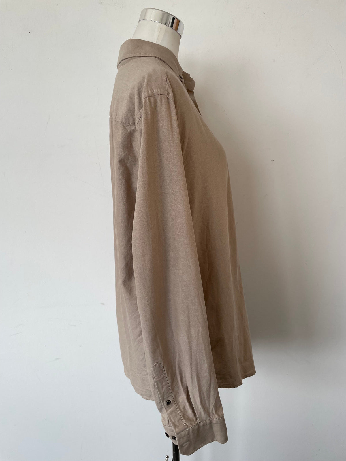 LC Waikiki Beige Slim Fit Shirt, 2XL, Very Good Condition