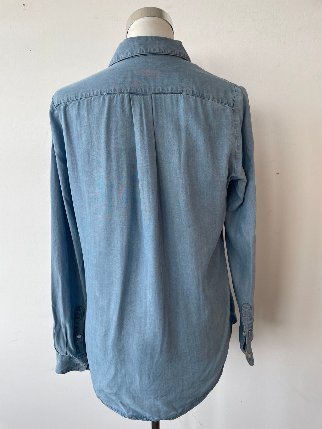 Sud Express Damen Hemd Hellblau Denim/Chambray Größe M Sehr Gut
