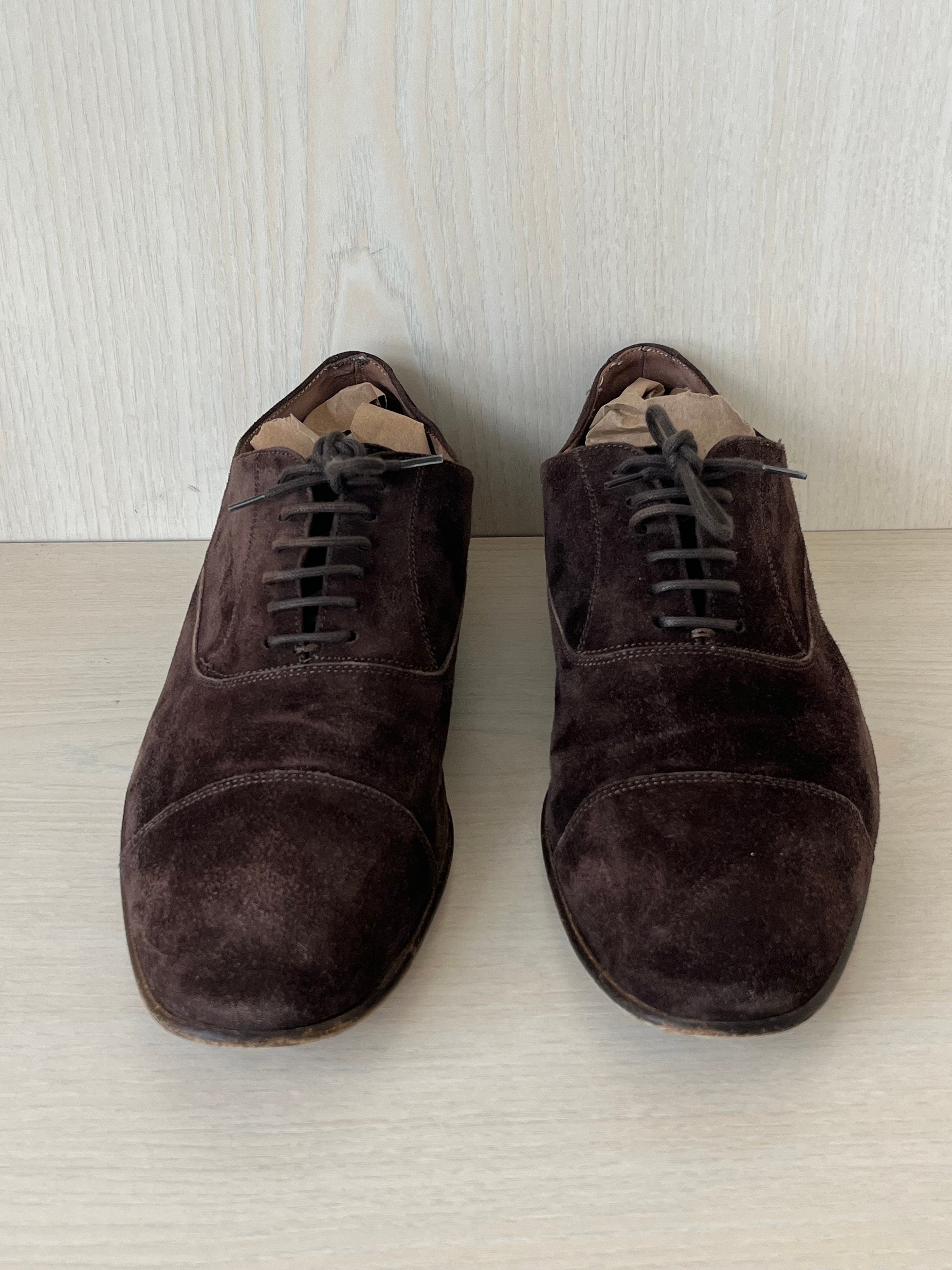 Rizzolli Suede Oxfords Brown 42.5 EU Very Good