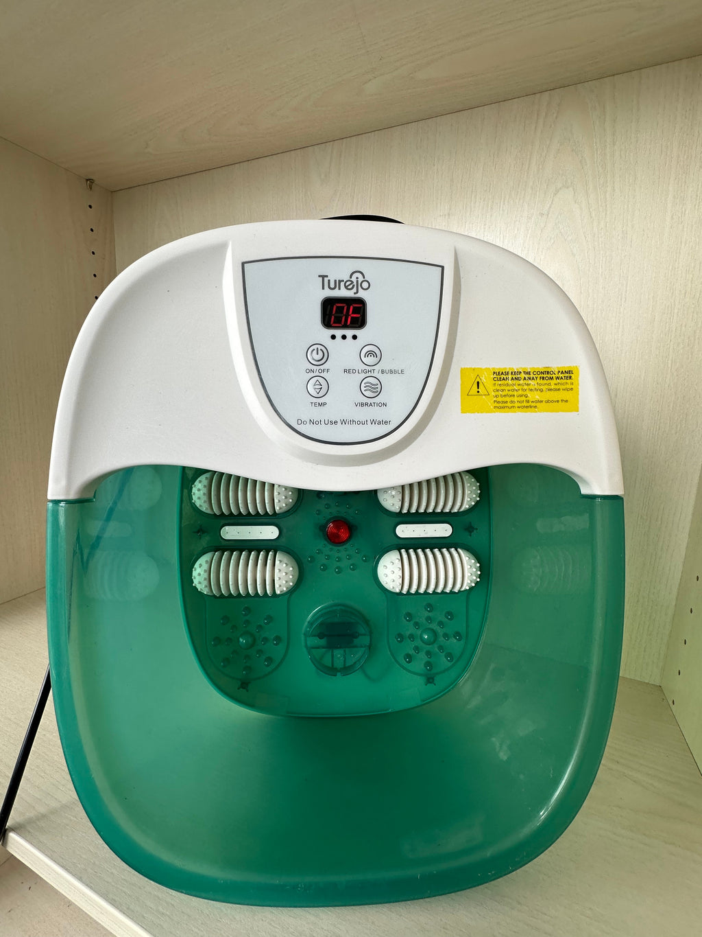 Turejo Foot Spa Massager MM-20A-3, Medium, White/Green, Good Condition