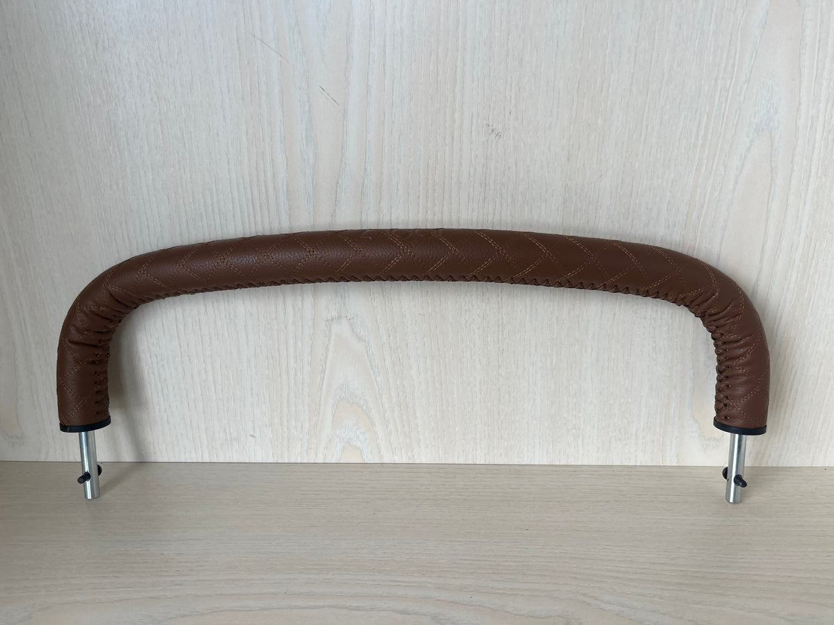 Joolz Universal Bumper Bar, Lederoptik, Braun, Wie Neu, 48x12 cm