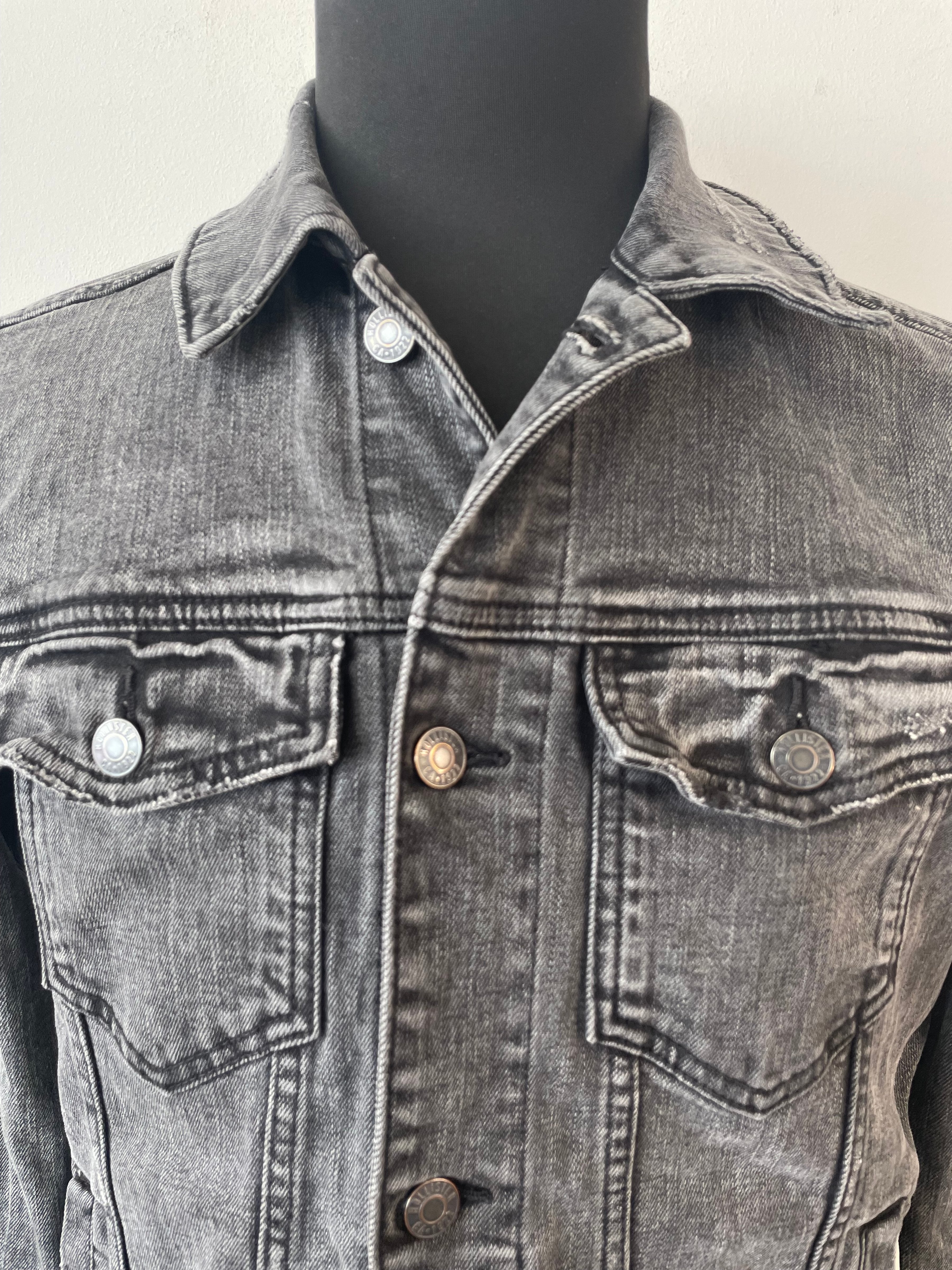 Hollister Epic Flex Jeansjacke Schwarz S, Sehr Gut