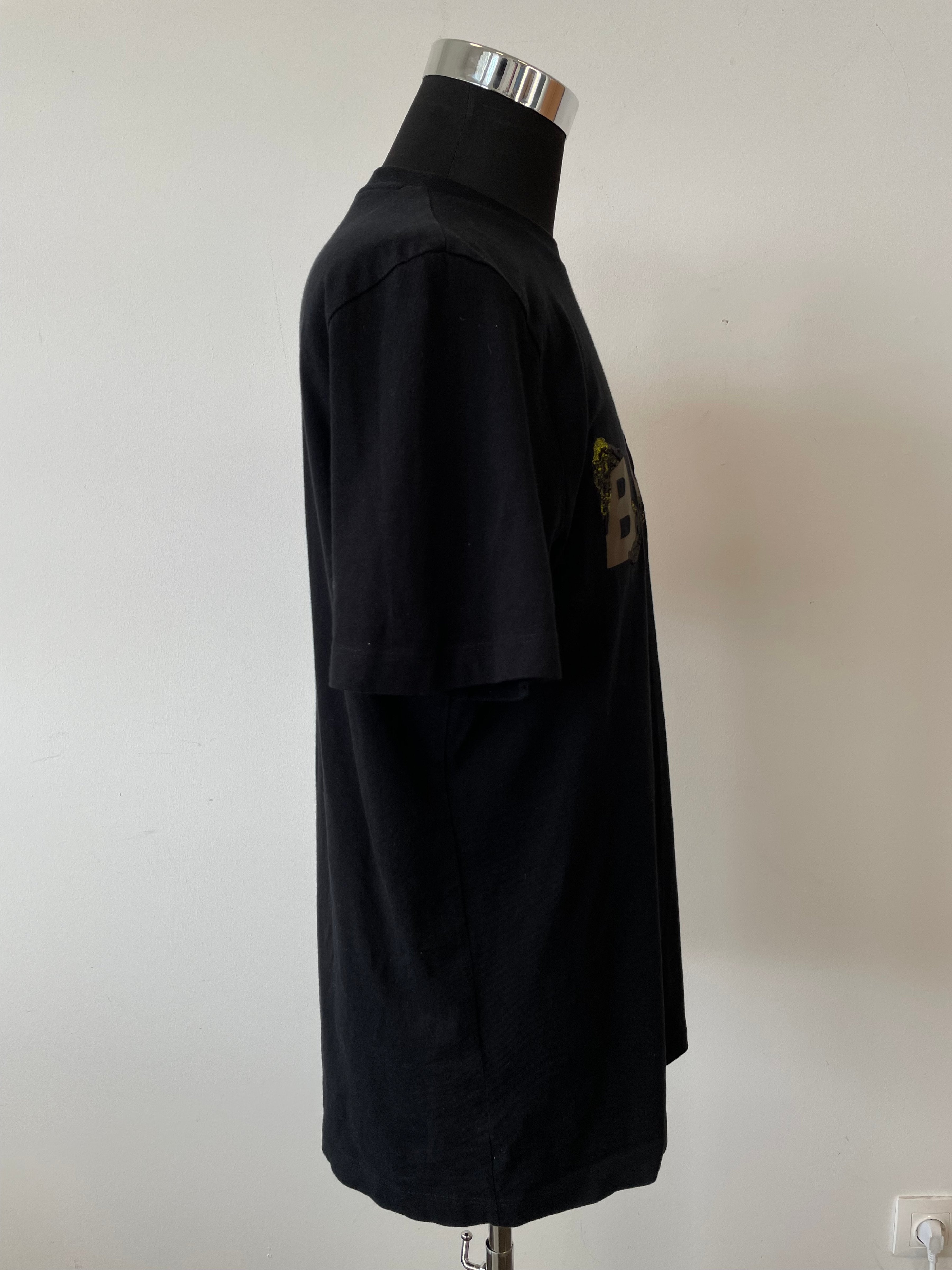 BOSS Camouflage Logo T-Shirt – Black, Size L, Very Good Condition