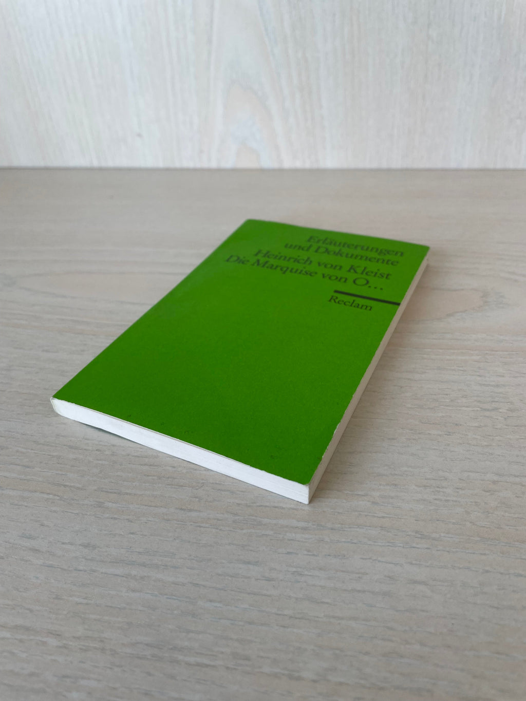 Reclam Study Edition – Heinrich von Kleist: Die Marquise von O… – Paperback, VG
