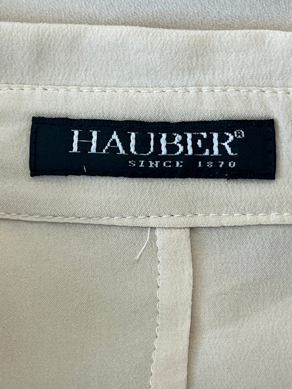 Hauber Silk Blouse Cream Size 40 (EU) Very Good Condition