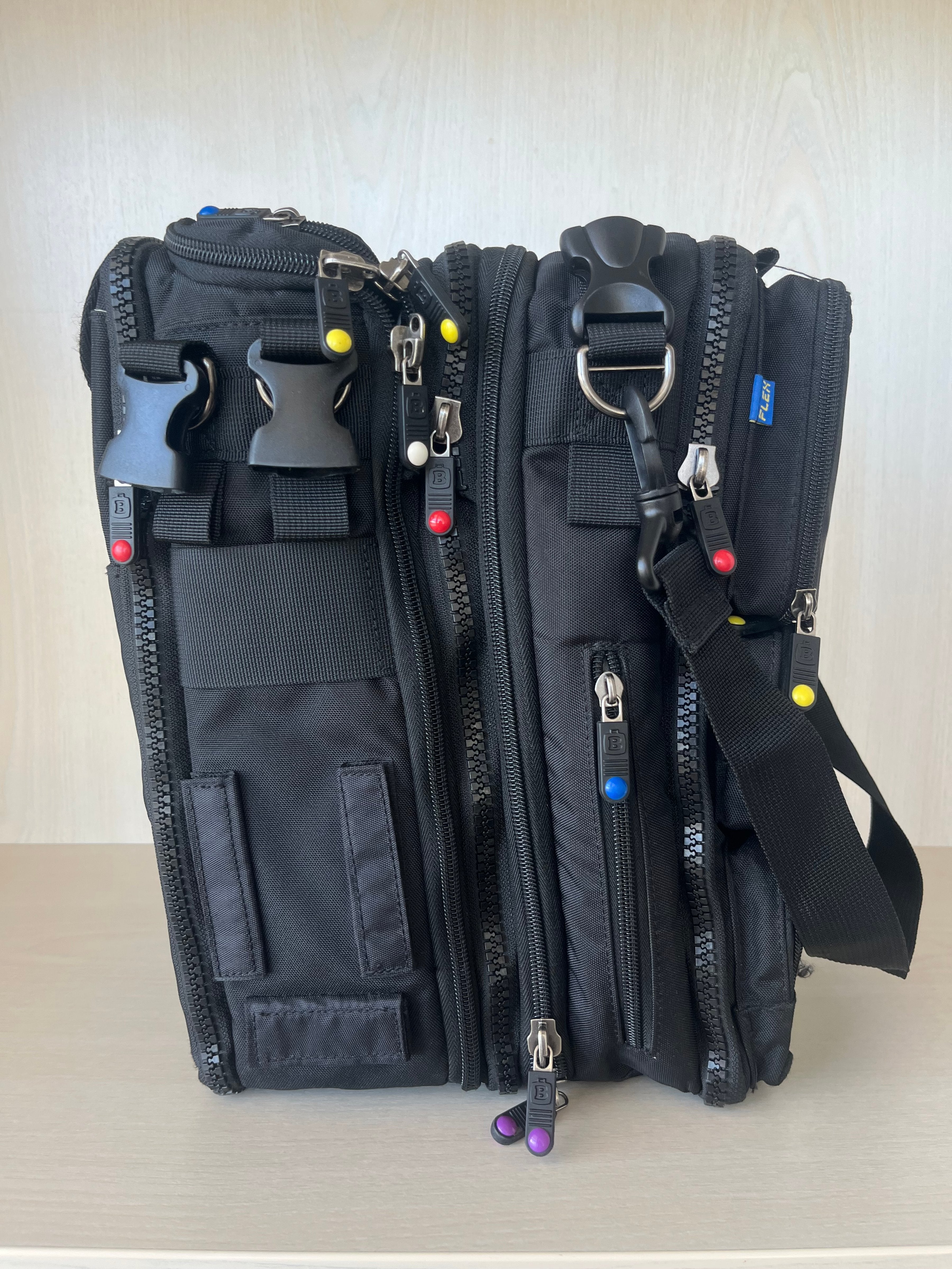 BrightLine Bags B7 Flex, Mittel, Nylon, Sehr Gut, 26x33x21 cm, Schwarz