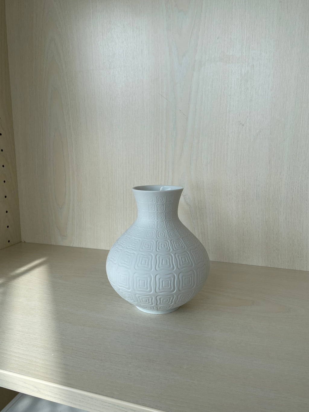 Edelstein Bavaria Op Art Vase, Weiß, 16 cm, Wie Neu