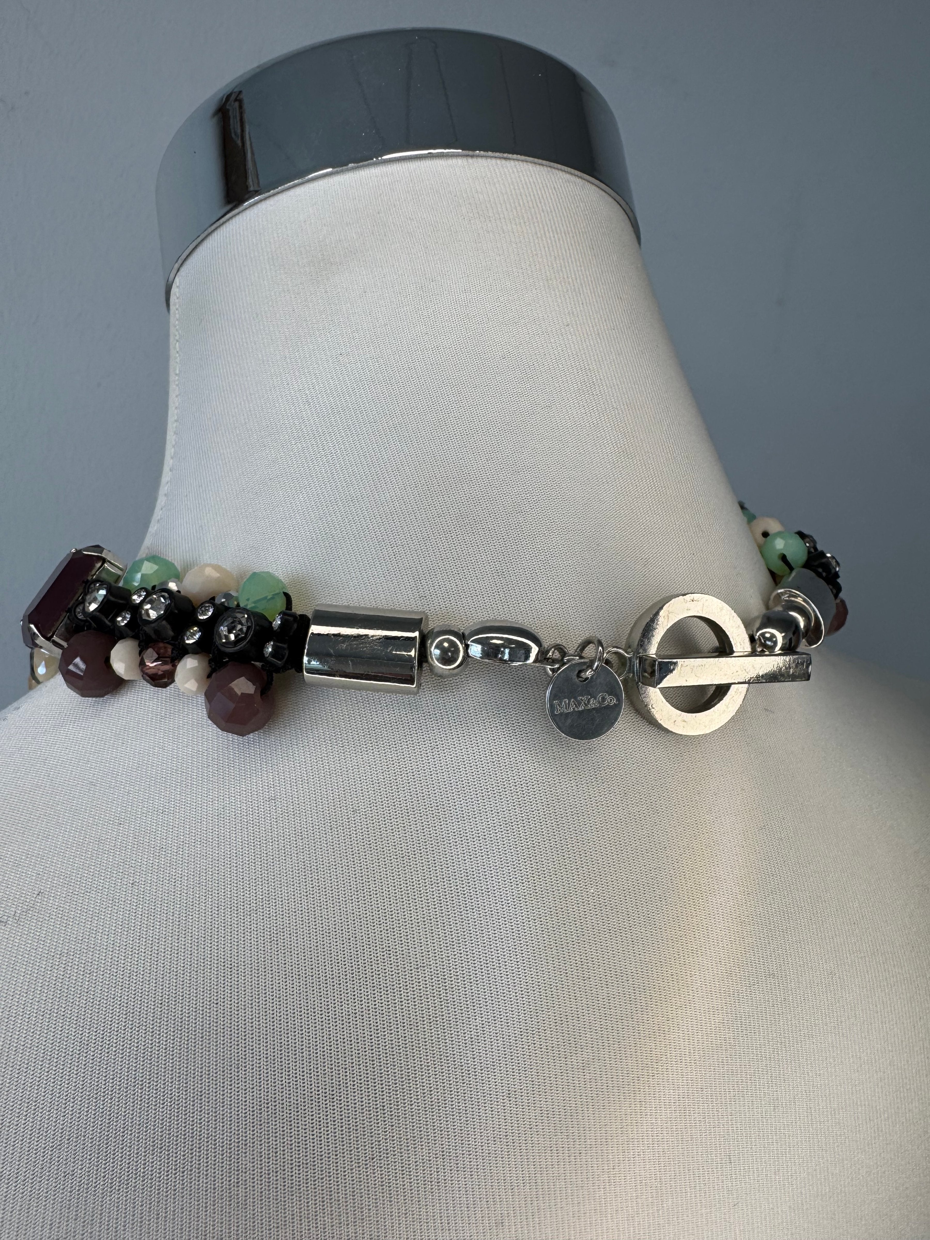 Max&Co. Necklace Bold Funky Design Multicolor 46cm Very Good