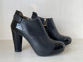 Aquazzura Ankle Boot, Schwarz, Leder, Gr. 38 EU, Sehr Gut, 10.5 cm Absatz