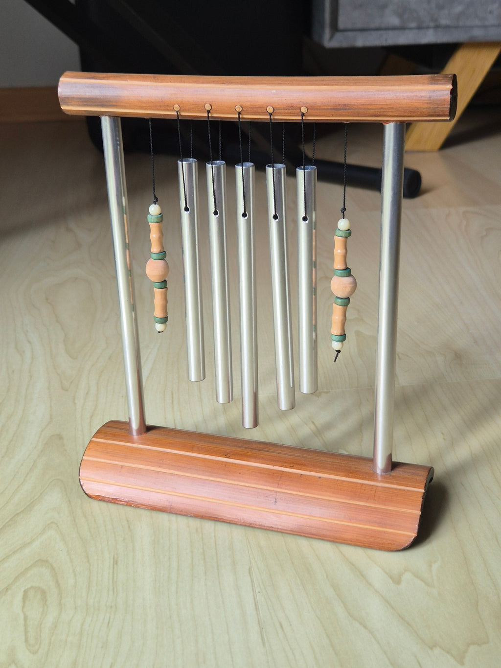 Tranquility Tisch-Glockenspiel, Silber/Holz, 19x20cm, Sehr Gut